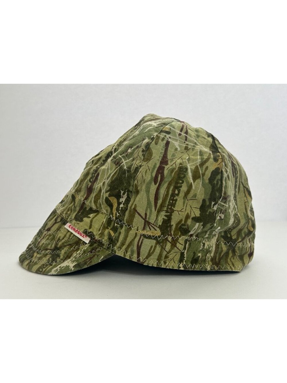 Comeaux Camo Reversable Welding Cap Hat Greenleaf Woodland Mossy Oak Camouflage